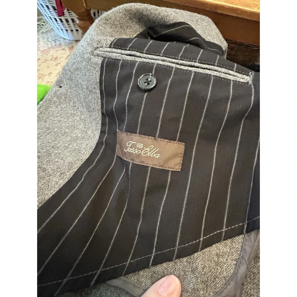Tasso Elba Mens Gray Fleck Sport Coat Jacket Hunting Shooting Jacket M 39-41